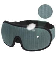 Маска для сна 3D, полностью блокирующая свет, зелёная. Повязка на глаза в самолёте от света. Очки для сна.